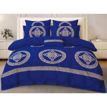 Pościel 160x200 bawełna satynowa Greckie wzory - PK739 z PRZEŚCIERADŁEM